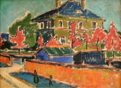 Villa in Dresden by Ernst Ludwig Kirchner